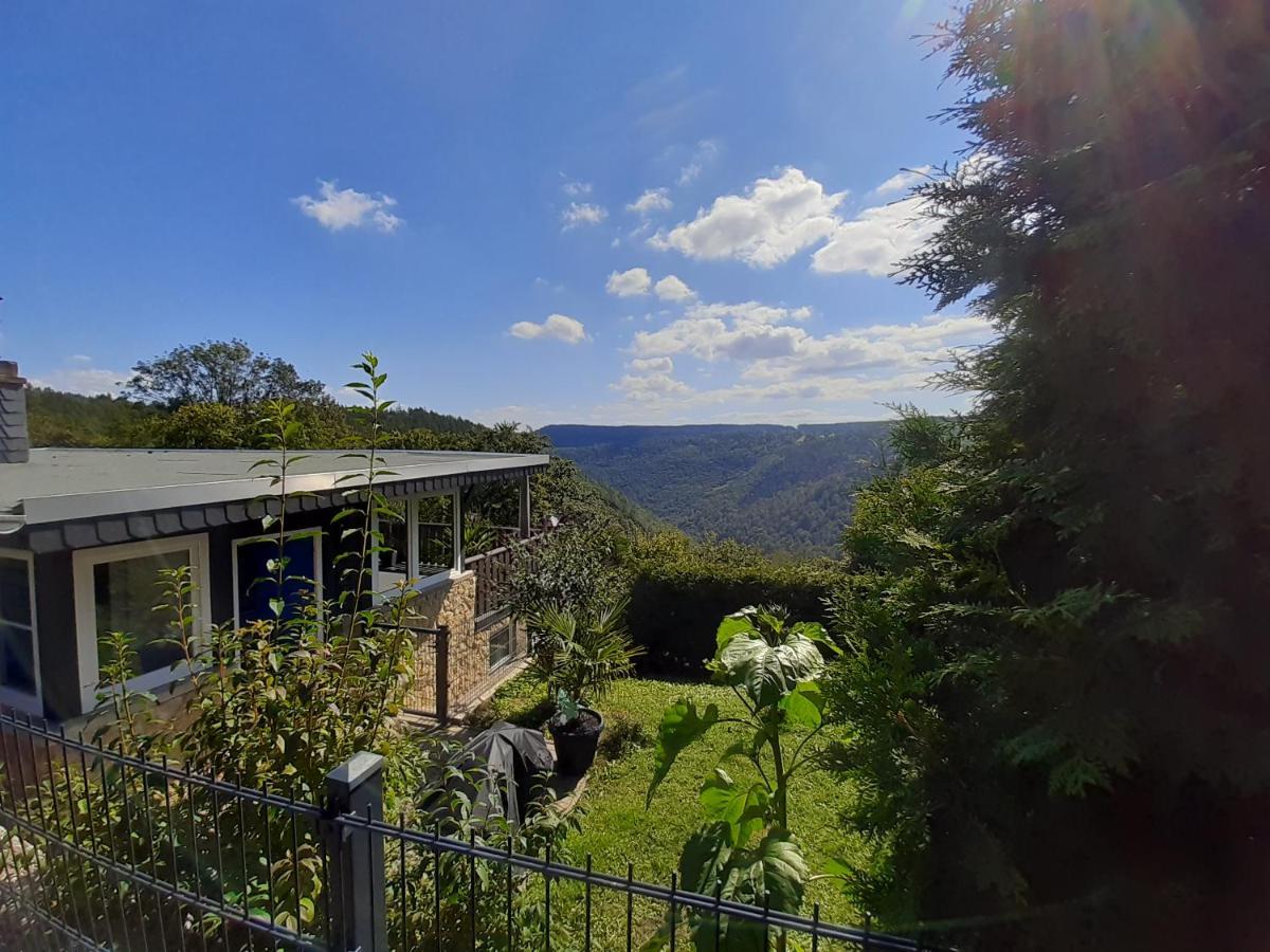 Bungalow Schwarzatalblick In Bad Blankenburg Ortsteil Boehlscheiben Bagian luar foto